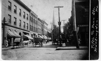 Another view of west side of 5th looking north from Penn. — Fifth & Penn Sts postcard