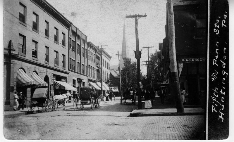 Another view of west side of 5th looking north from Penn. — Fifth & Penn Sts postcard